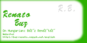 renato buz business card